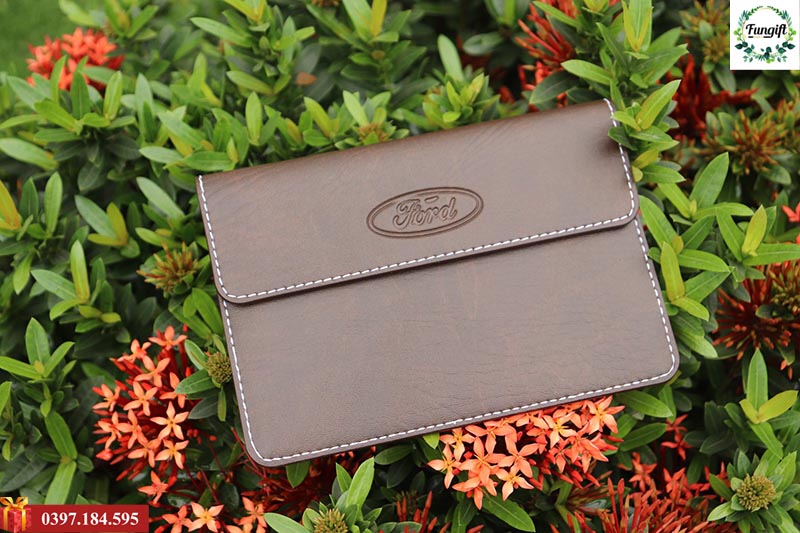 Ví đựng giấy tờ ô tô in logo theo yêu cầu