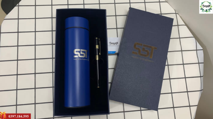Bộ quà tặng văn phòng khắc logo S5T