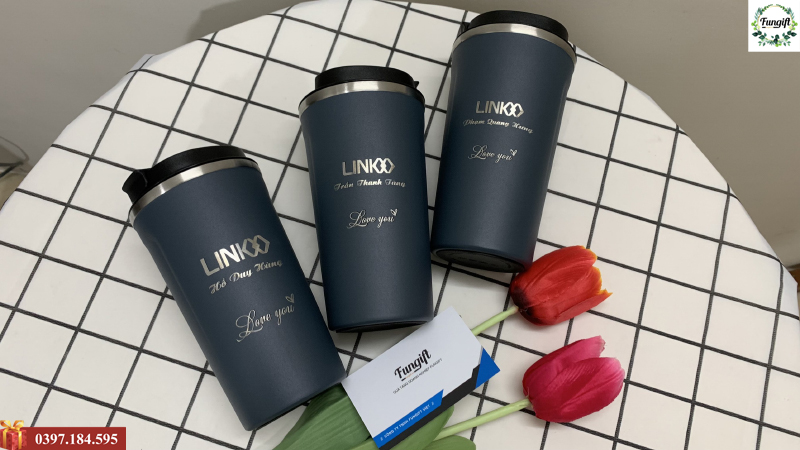 Cốc giữ nhiệt coffee inox 304 510ml khắc tên