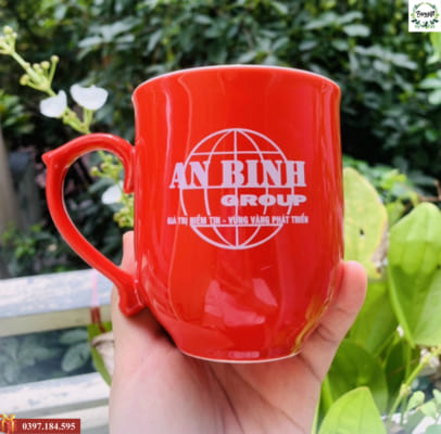 Cốc sứ Bát Tràng in logo
