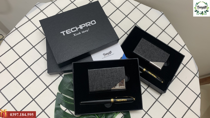 Set quà tặng hộp namecard bút ký