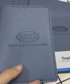 Bao da đựng hộ chiếu in logo công ty