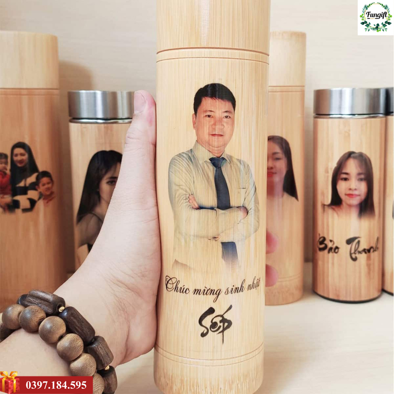 Bình giữ nhiệt in hình theo yêu cầu
