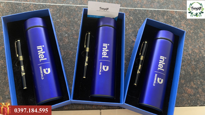 Bộ giftset quà tặng in khắc logo theo yêu cầu