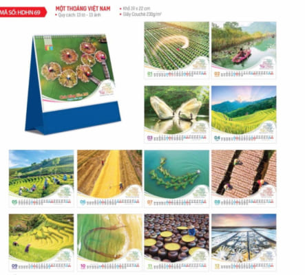 In lịch để bàn đẹp giá rẻ