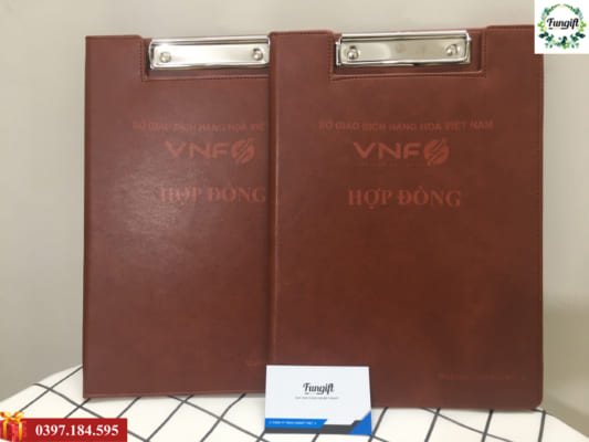 Kẹp trình ký da cao cấp