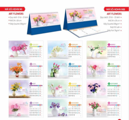 Lịch để bàn độc quyền