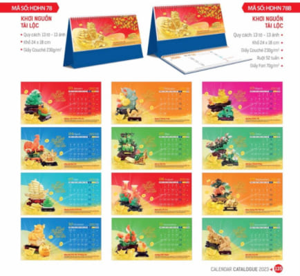 Lịch tết khơi nguồn tài lộc