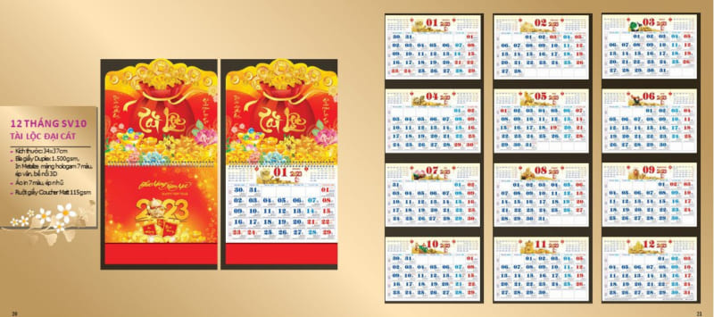 Lịch treo tường