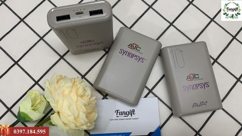 Sạc dự phòng in logo công ty