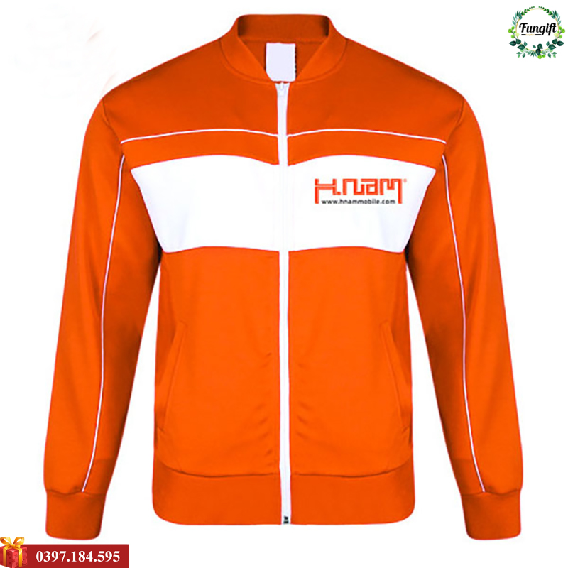 Áo khoác gió in logo công ty
