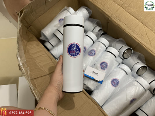 Bình giữ nhiệt inox in chữ