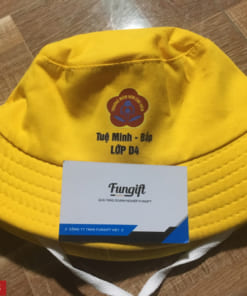 Làm mũ cho bé mầm non in logo