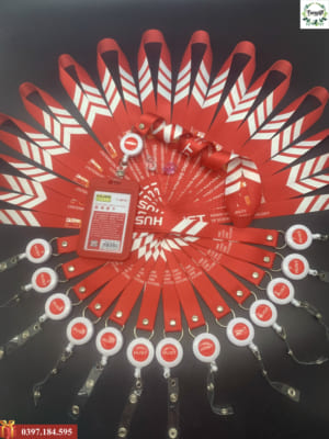 In logo dây đeo thẻ nhân viên giá rẻ