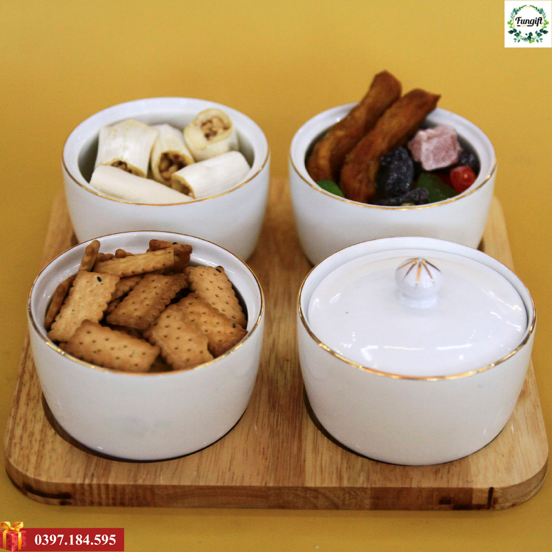 Khay đựng mứt tết cao cấp