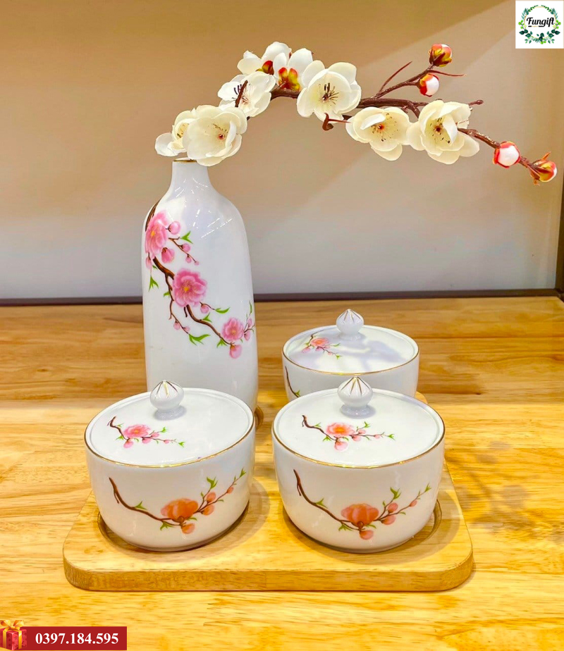 Khay mứt sứ cao cấp