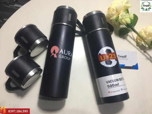 Bình giữ nhiệt in hình theo yêu cầu