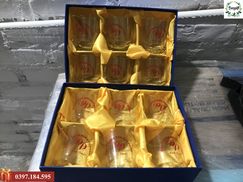 Bộ ly thủy tinh quà tặng