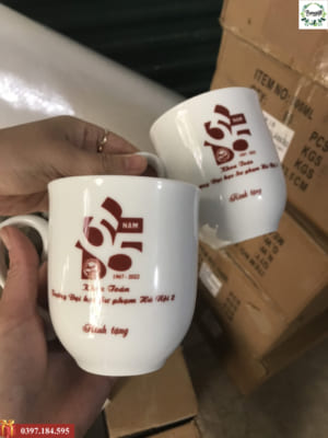 Cốc sứ in logo Bát Tràng