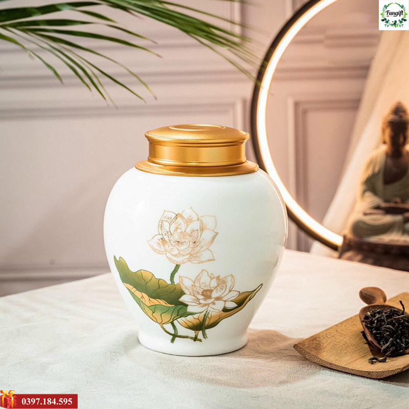 Hũ đựng trà in logo giá rẻ