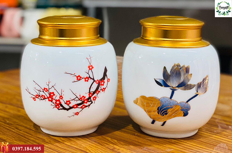 Hũ đựng trà quà tặng
