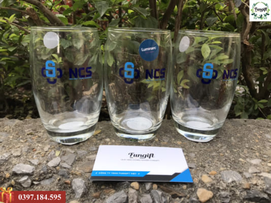 In logo lên ly thủy tinh Hà Nội