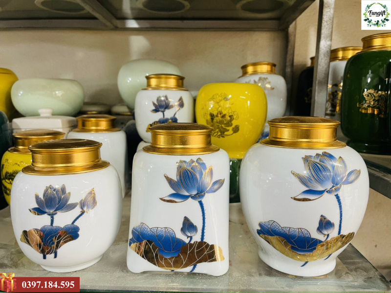 Quà tặng hũ đựng trà