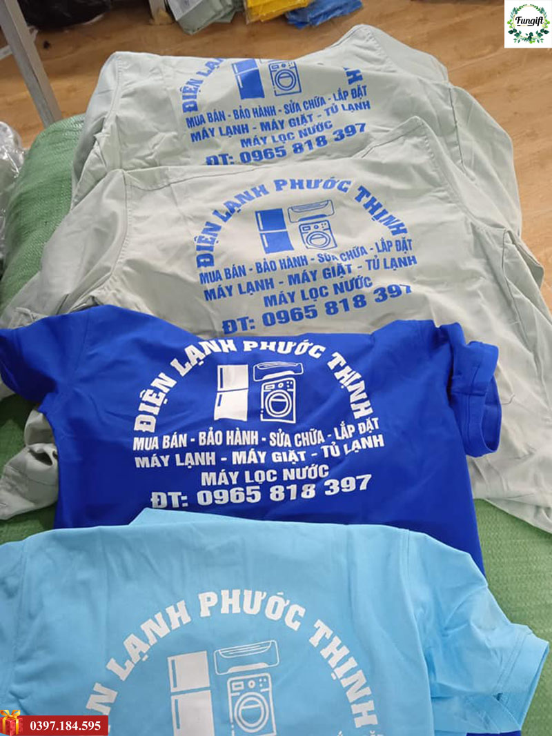 Áo ghile may sẵn in logo theo yêu cầu