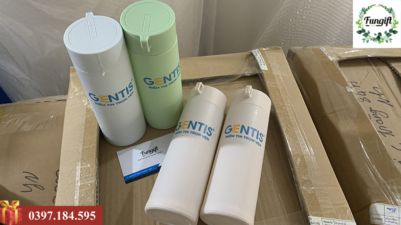 Bình thủy tinh bọc nhựa giữ nhiệt xương rồng in logo theo yêu cầu
