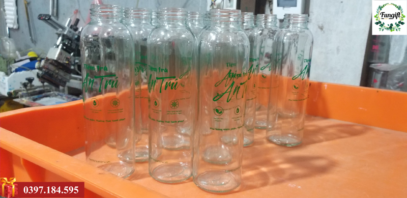 Bình thủy tinh in theo yêu cầu