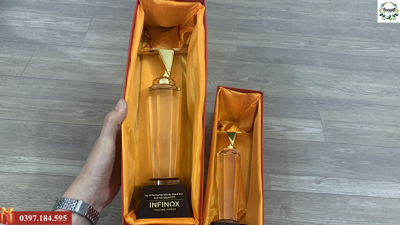 Cúp pha lê kỷ niệm chương