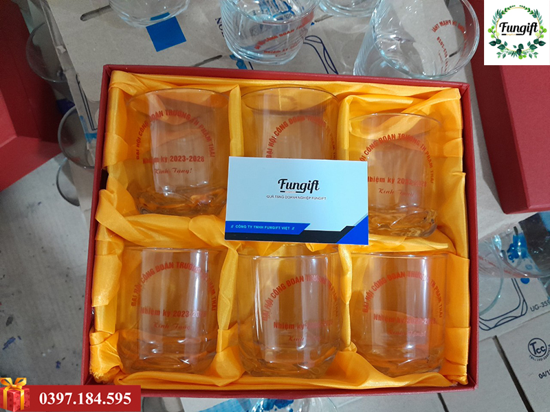 Dịch vụ in cốc thủy tinh Hà Nội