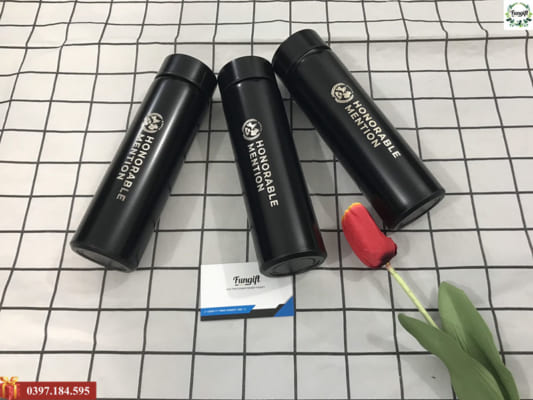 Dịch vụ khắc laser lên bình giữ nhiệt theo yêu cầu Hà Nội