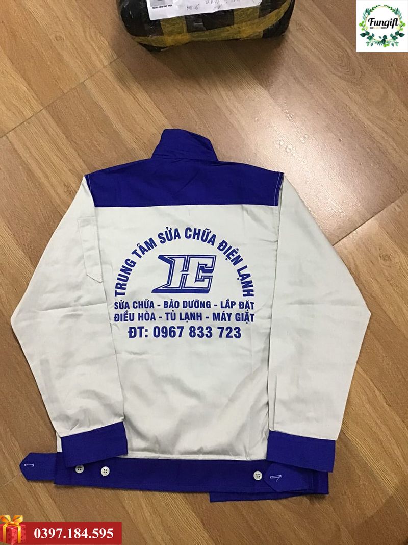 Đồng phục bảo hộ lao động in logo theo yêu cầu