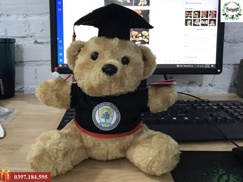 Gấu bông in logo theo yêu cầu