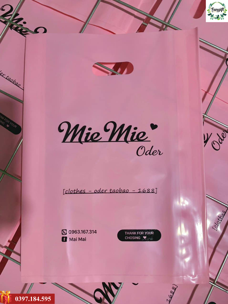 In túi nilon cho cửa hàng mỹ phẩm