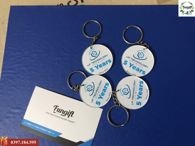 Móc khóa in logo công ty