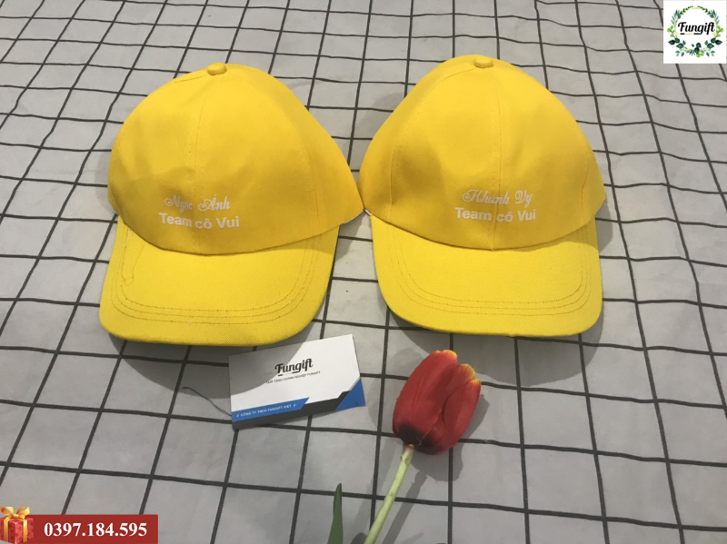 Mũ lưỡi trai in logo công ty