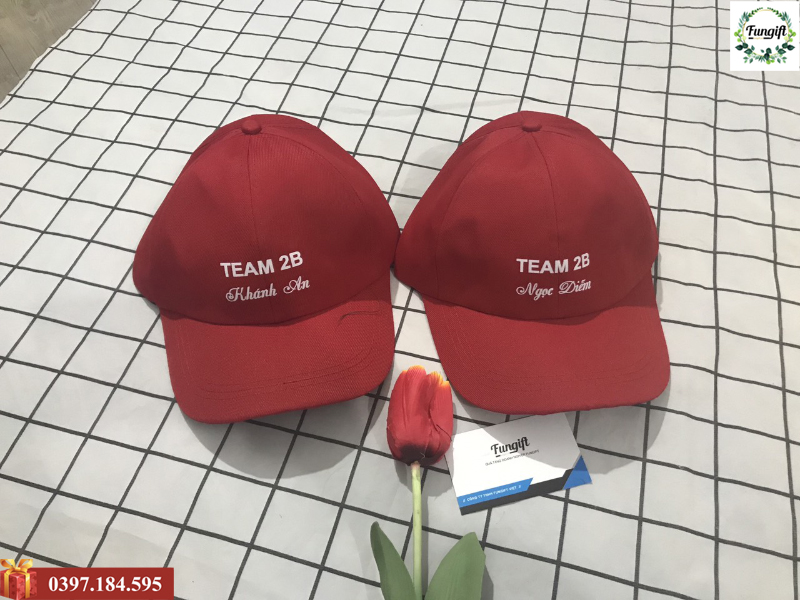 Mũ sự kiện in logo làm quà tặng