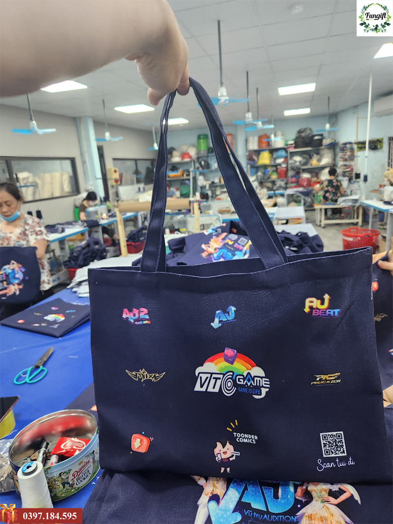 Xưởng gia công túi vải in logo