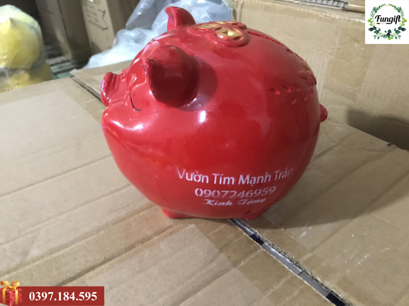 Xưởng làm heo đất in logo Hà Nội