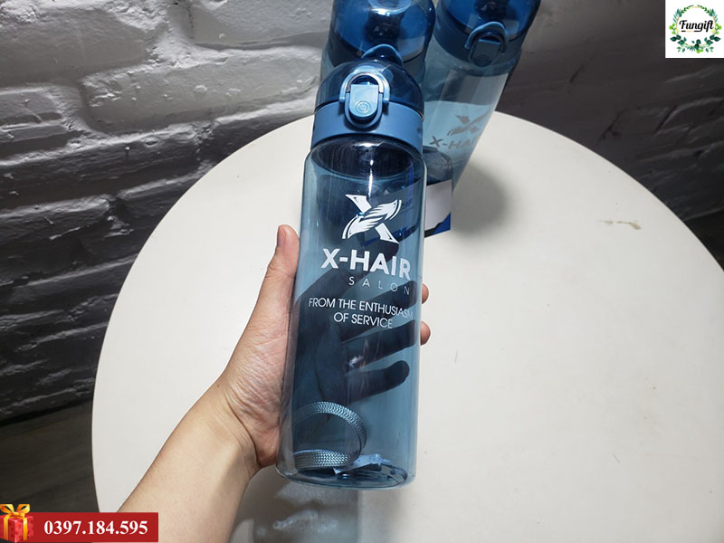 Bình uống nước thể thao in logo theo yêu cầu