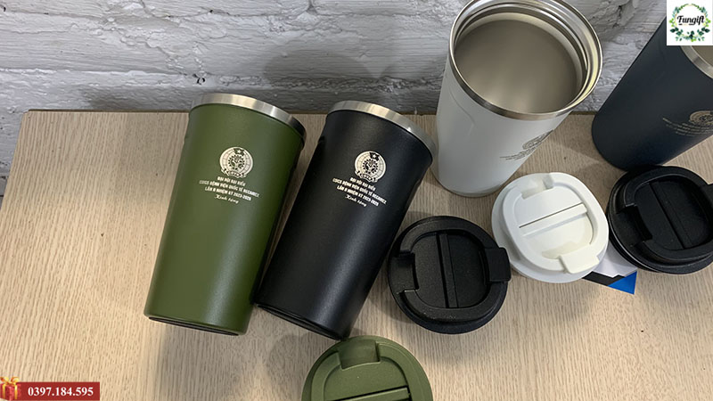 Cốc giữ nhiệt coffee 510ml khắc chữ theo yêu cầu