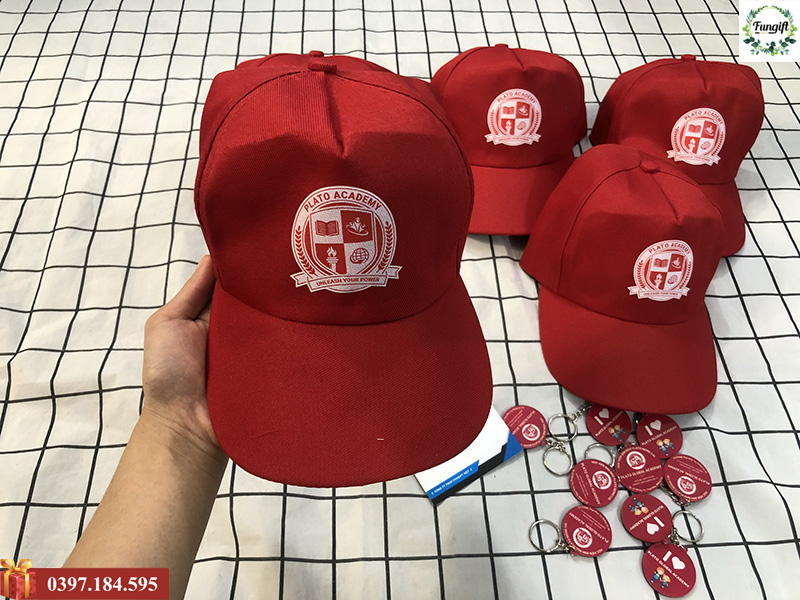 In mũ lưỡi trai