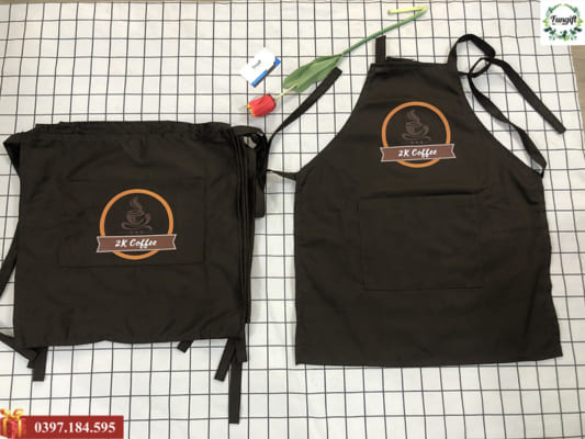 Tạp dề đồng phục quán coffee
