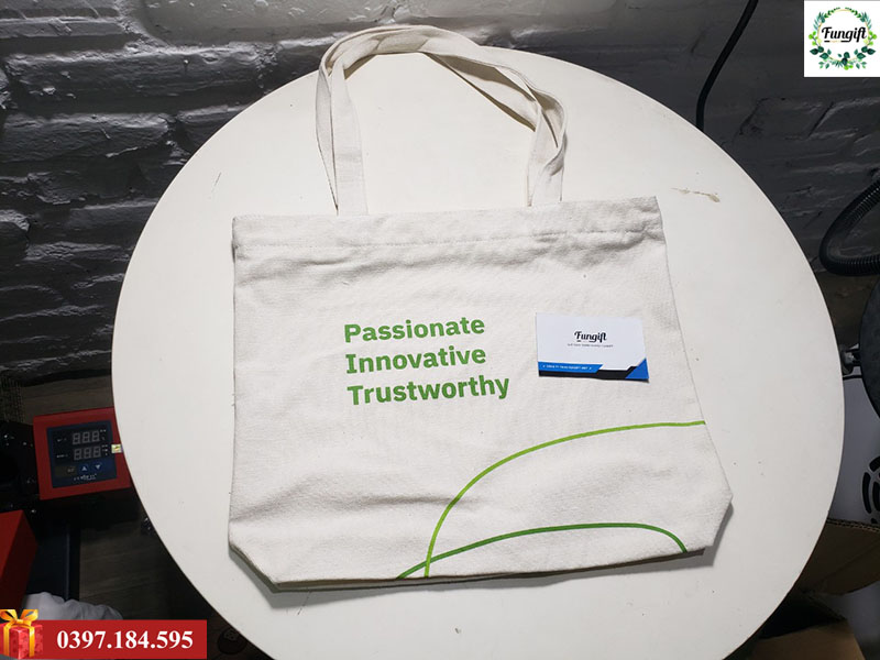 Túi vải in logo giá rẻ