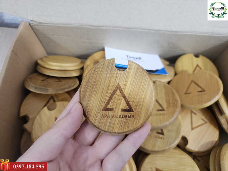 Xưởng sản xuất nắp gỗ đậy ly tại Hà Nội