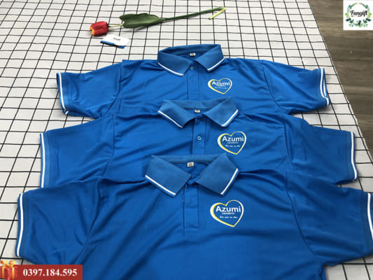 Áo thun đồng phục in logo theo yêu cầu