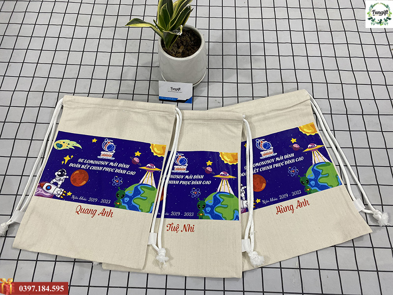 Balo dây rút in theo yêu cầu