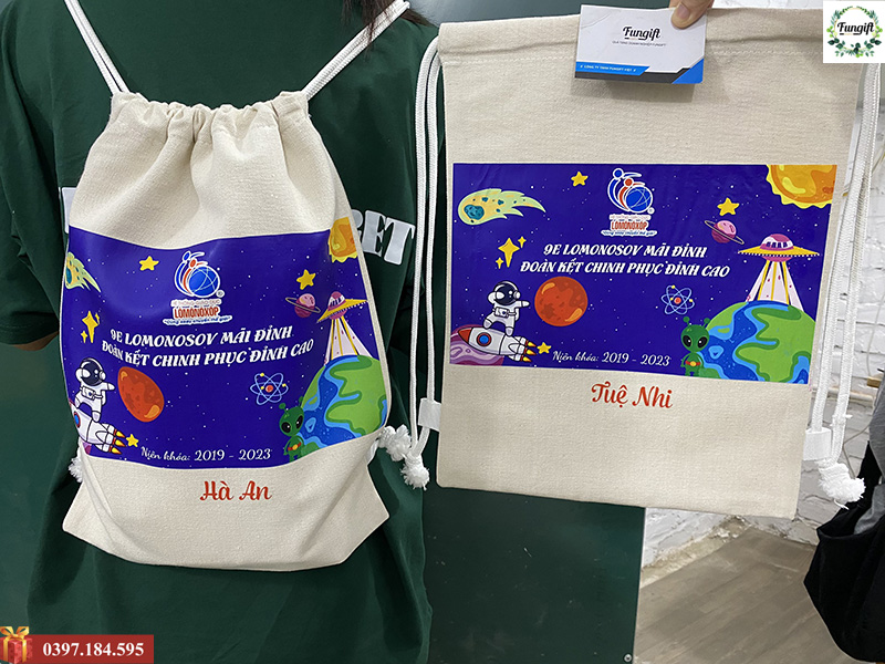 Balo in hình theo yêu cầu
